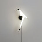 Visileth Lampe murale à brancher style nordique avec bras en forme de grue