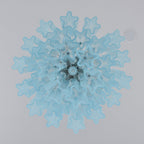 Aurora Lustre Azzura En Verre De Murano Tubes Style Côtier