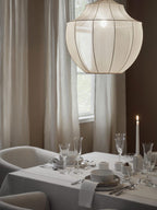 Eraeyra Lampe Suspension en Tissu Maille d'Élégance Premium