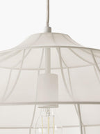Eraeyra Lampe Suspension en Tissu Maille d'Élégance Premium
