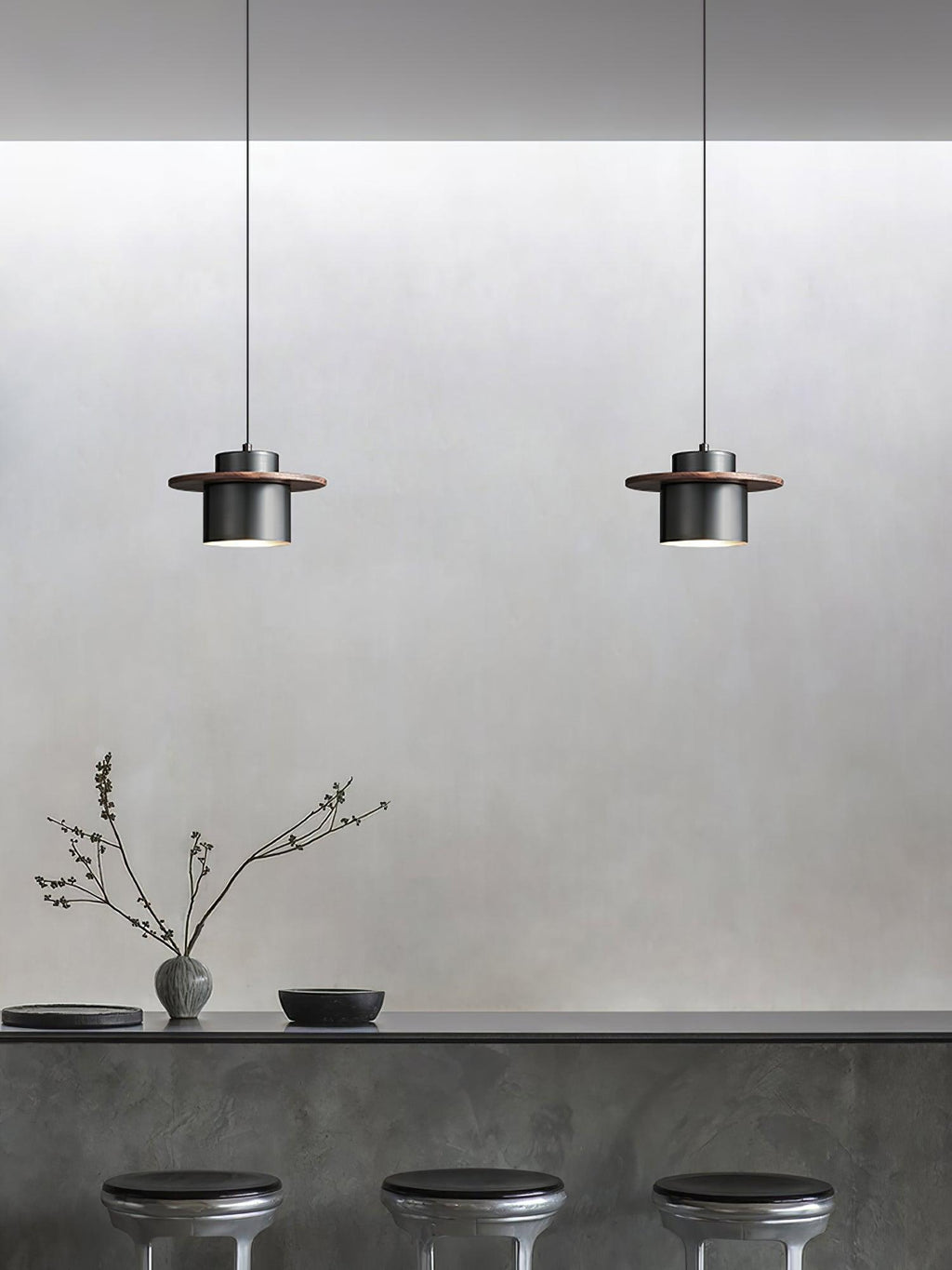 Aurora Lustre Suspendu Industriel En Laiton