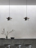 Aurora Lustre Suspendu Industriel En Laiton
