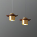 Aurora Lustre Suspendu Industriel En Laiton