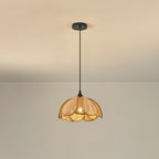Eurvinel Élégance Floraison Rotin Tissu Suspension