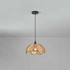 Eurvinel Élégance Floraison Rotin Tissu Suspension