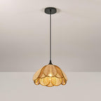 Eurvinel Élégance Floraison Rotin Tissu Suspension