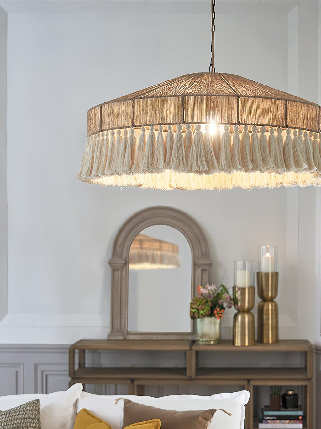 Vorenth Chanvre Corde Suspension Lumière