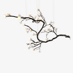 Aurora Lustre Organique à Branches et Fleurs