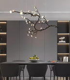 Aurora Lustre Organique à Branches et Fleurs