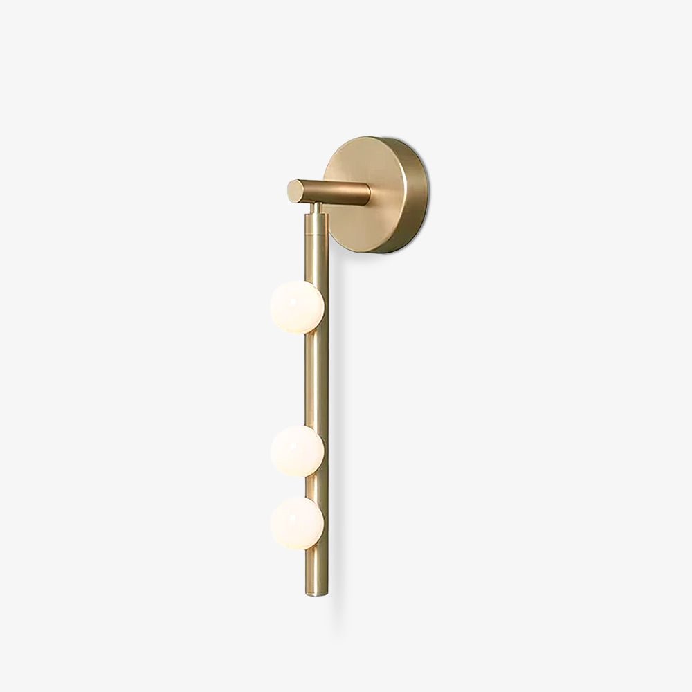 Rory Applique Murale Tube Laiton Verre Minimaliste Moderne