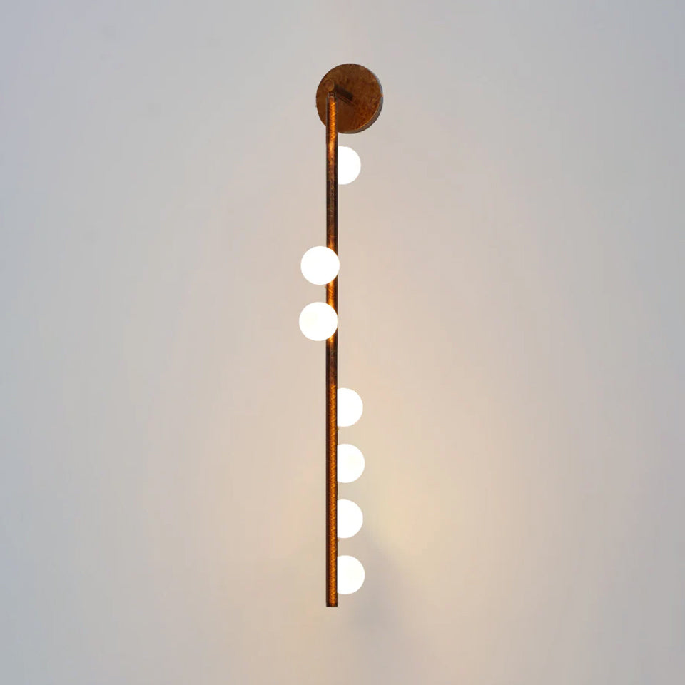 Rory Applique Murale Tube Laiton Verre Minimaliste Moderne