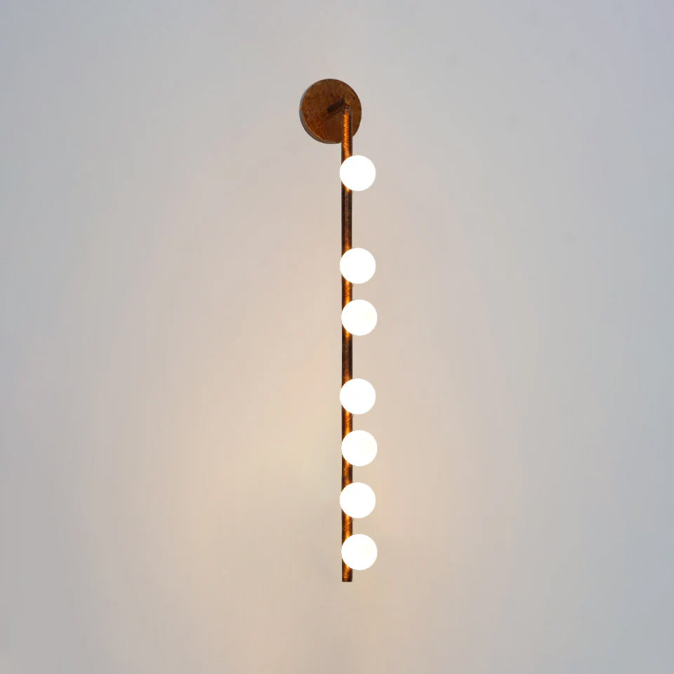 Rory Applique Murale Tube Laiton Verre Minimaliste Moderne