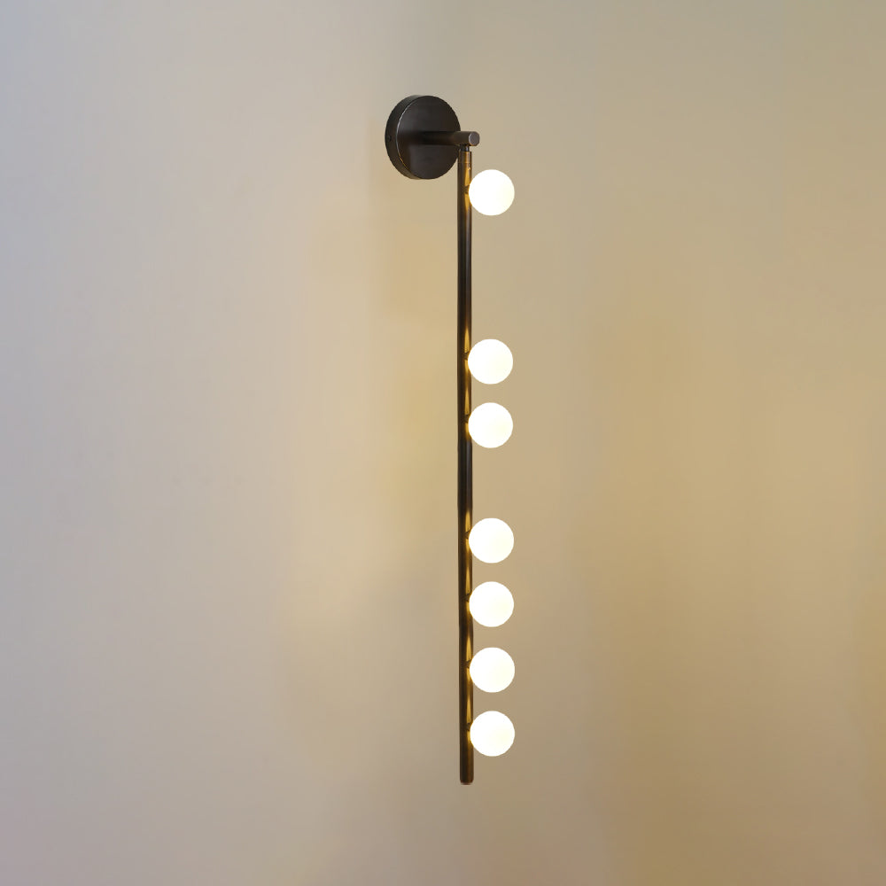 Rory Applique Murale Tube Laiton Verre Minimaliste Moderne