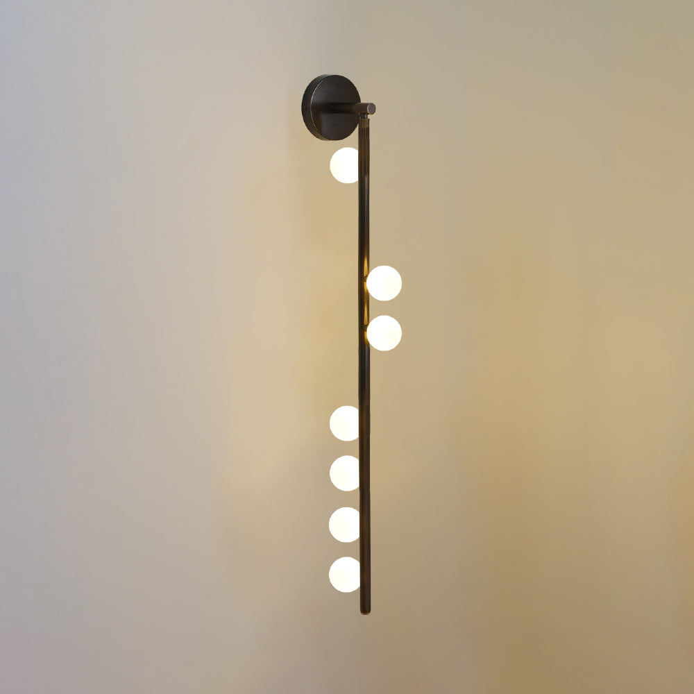 Rory Applique Murale Tube Laiton Verre Minimaliste Moderne