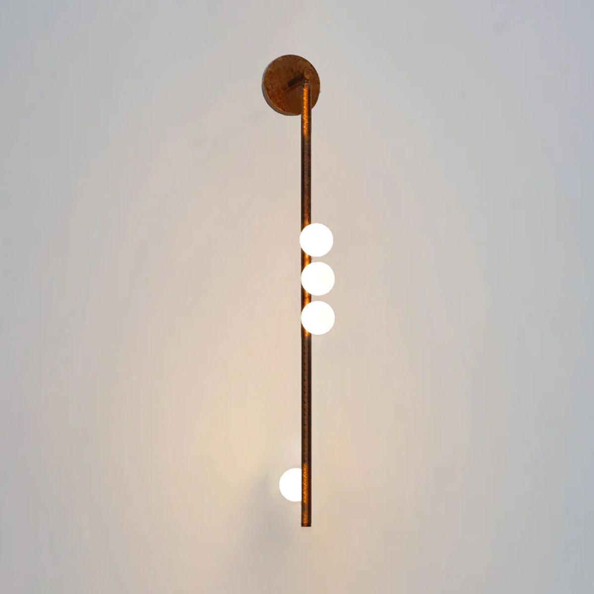 Rory Applique Murale Tube Laiton Verre Minimaliste Moderne