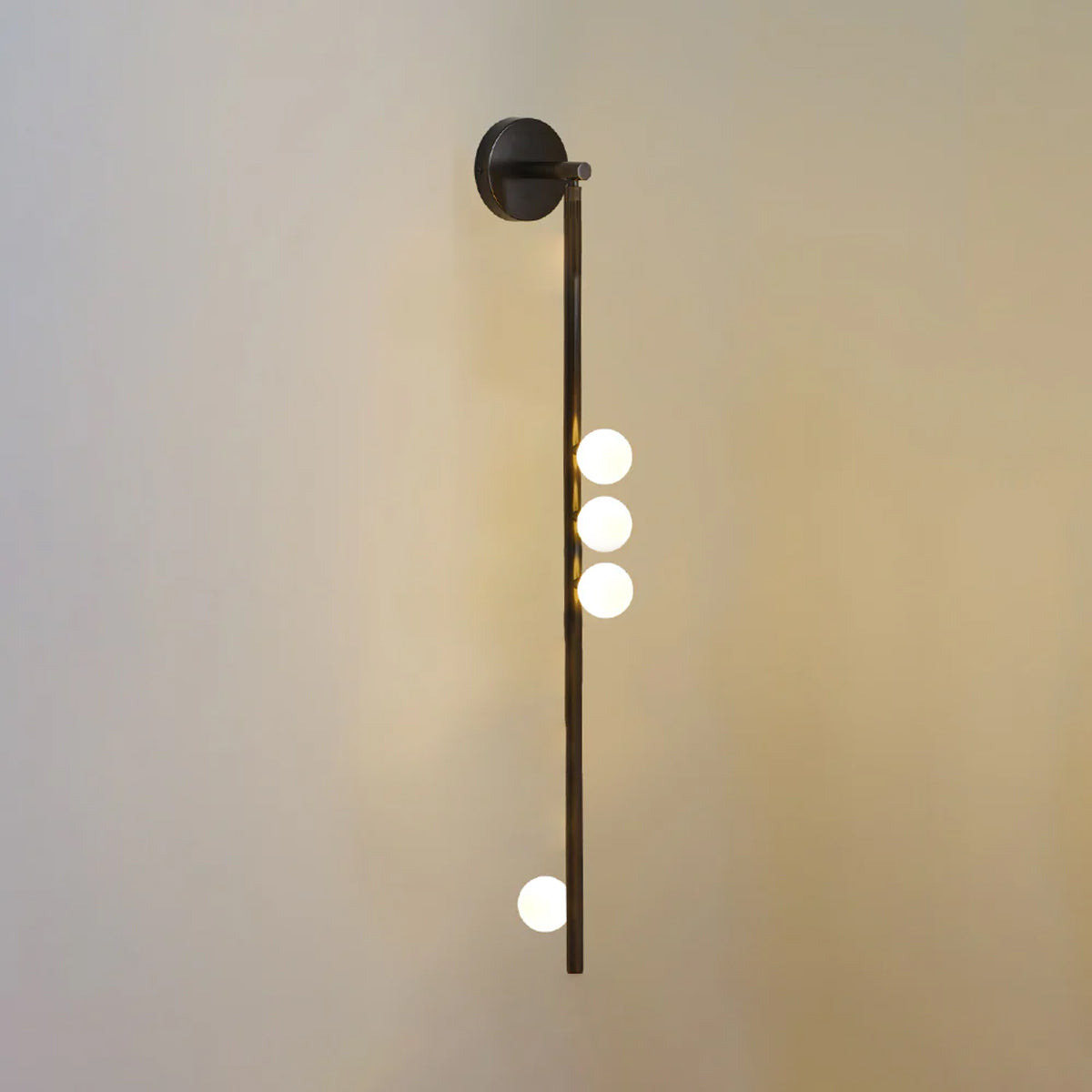 Rory Applique Murale Tube Laiton Verre Minimaliste Moderne