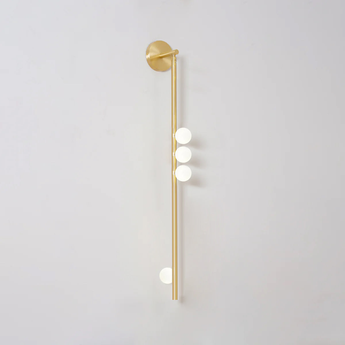 Rory Applique Murale Tube Laiton Verre Minimaliste Moderne