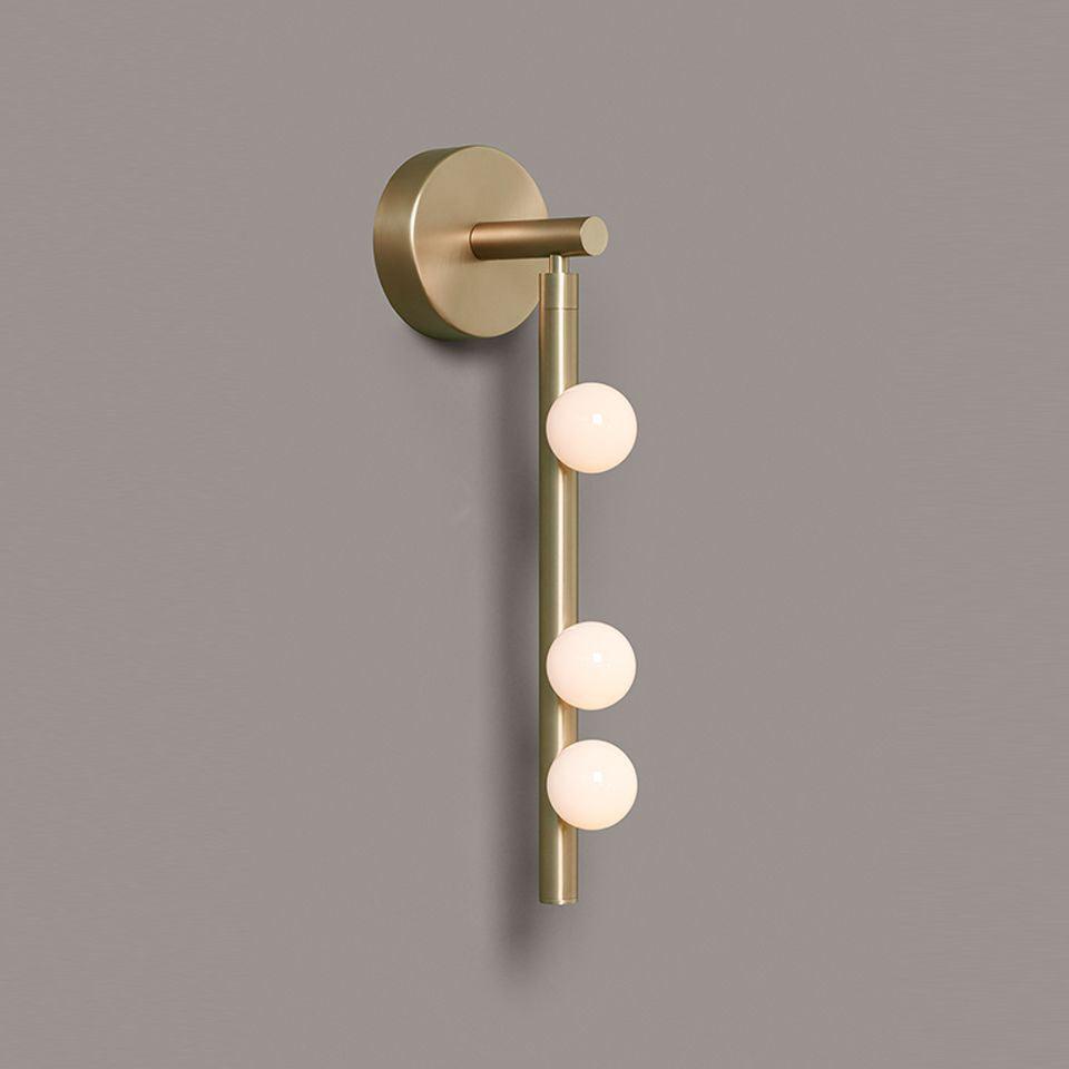 Rory Applique Murale Tube Laiton Verre Minimaliste Moderne