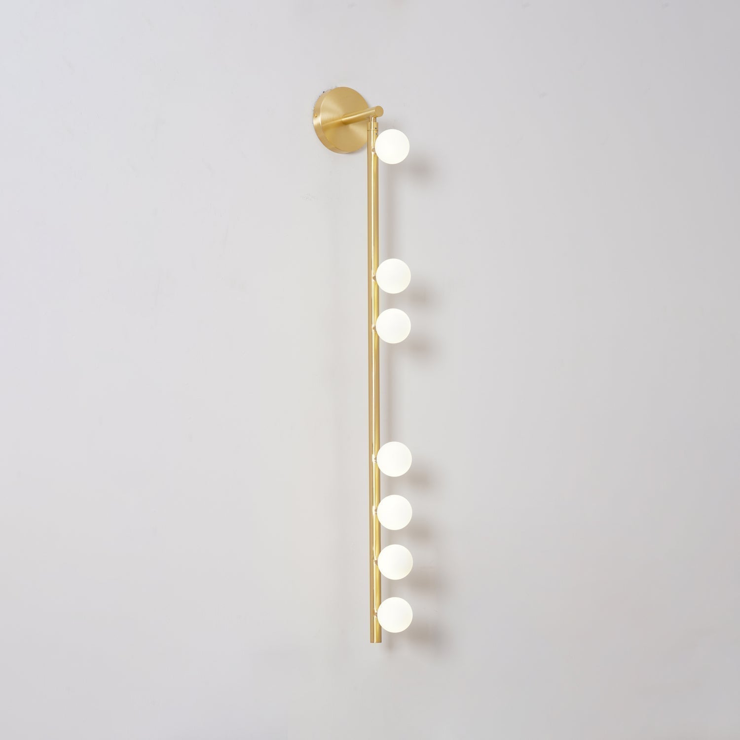 Rory Applique Murale Tube Laiton Verre Minimaliste Moderne