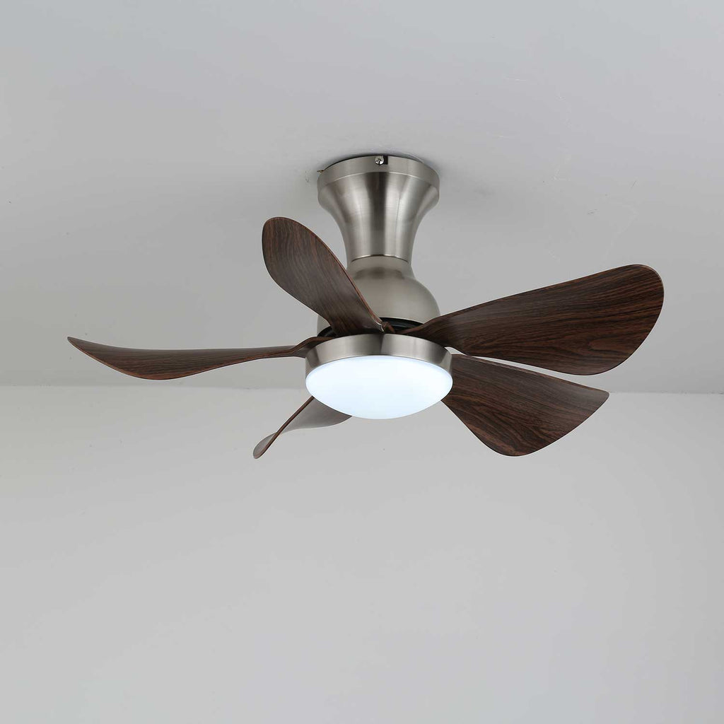 Ventilateur de plafond moderne en bois Novaro avec lumière