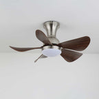Ventilateur de plafond moderne en bois Novaro avec lumière
