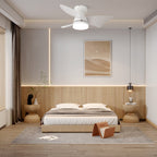 Plafonnier Ventilateur Mirella Argent et Bois