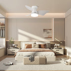 Plafonnier Ventilateur Mirella Argent et Bois