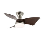 Plafonnier Ventilateur Mirella Argent et Bois