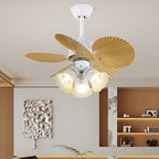 Liora Plafonnier Ventilateur en Verre Multicolore