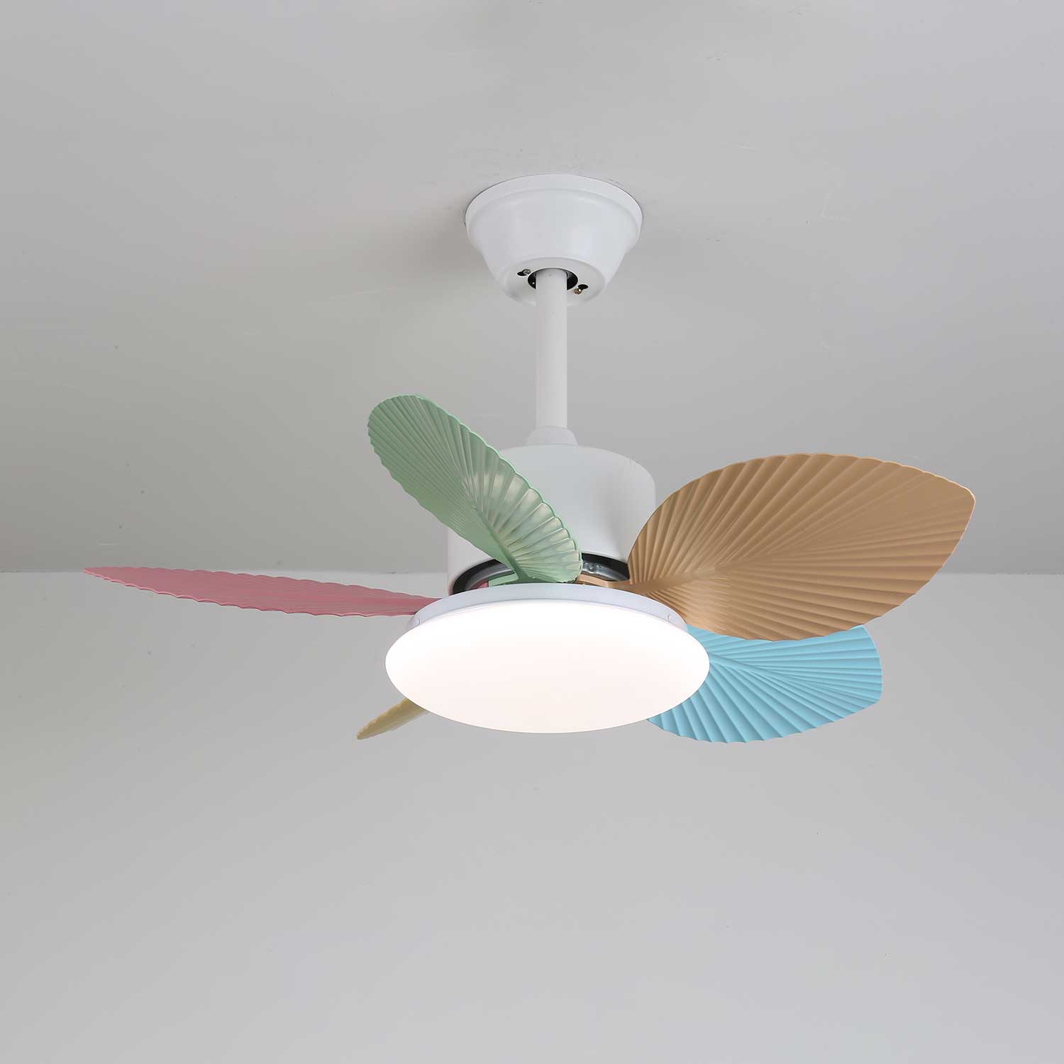 Liora Plafonnier Ventilateur en Verre Multicolore