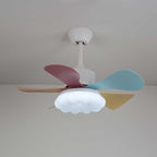 Liora Plafonnier Ventilateur en Verre Multicolore