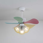 Liora Plafonnier Ventilateur en Verre Multicolore