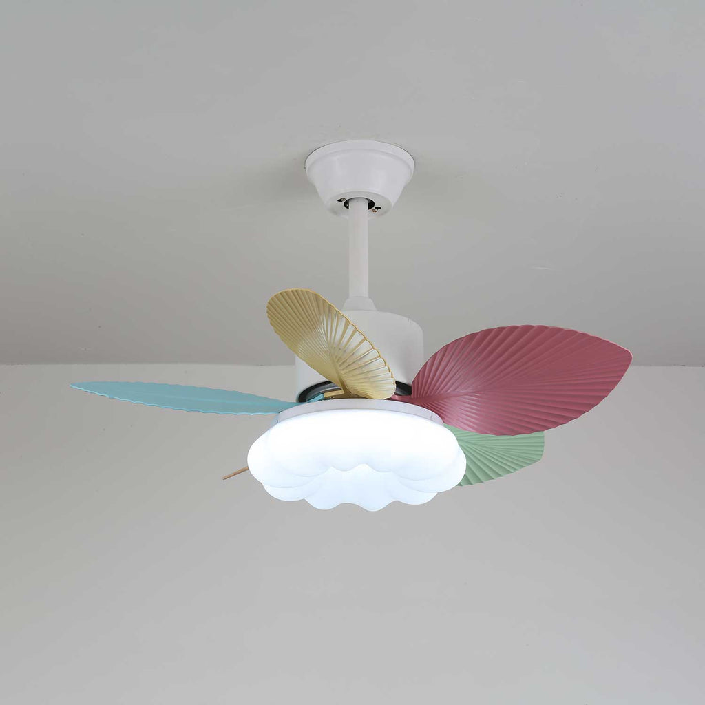Liora Plafonnier Ventilateur en Verre Multicolore