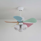 Liora Plafonnier Ventilateur en Verre Multicolore