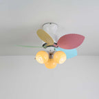 Liora Plafonnier Ventilateur en Verre Multicolore