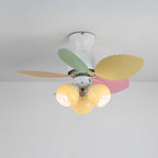 Liora Plafonnier Ventilateur en Verre Multicolore