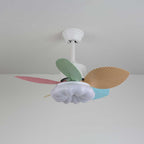 Liora Plafonnier Ventilateur en Verre Multicolore