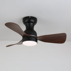 Aurdorus Plafonnier Ventilateur Moderne en Bois