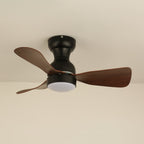 Aurdorus Plafonnier Ventilateur Moderne en Bois