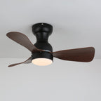 Aurdorus Plafonnier Ventilateur Moderne en Bois