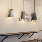 Althere Lustre Suspendu En Bois Et Ciment
