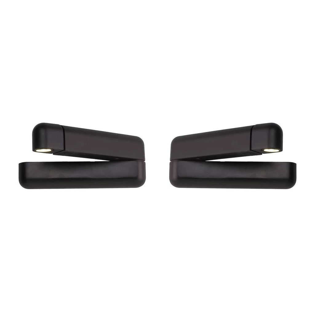 Lustra Applique Murale Noire LED Réglable USB