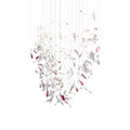 Zathaara Verre Plume Forme Lustre
