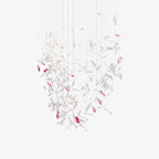 Zathaara Verre Plume Forme Lustre