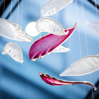 Zathaara Verre Plume Forme Lustre
