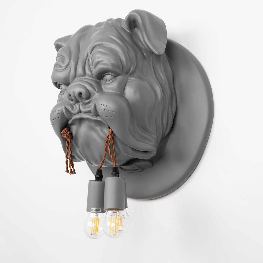 Lustra Applique Murale Sculpture Bulldog Fantaisiste