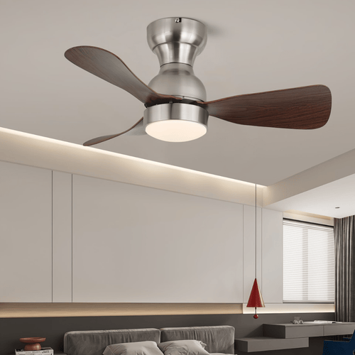 Aurdorus Plafonnier Ventilateur Moderne en Bois