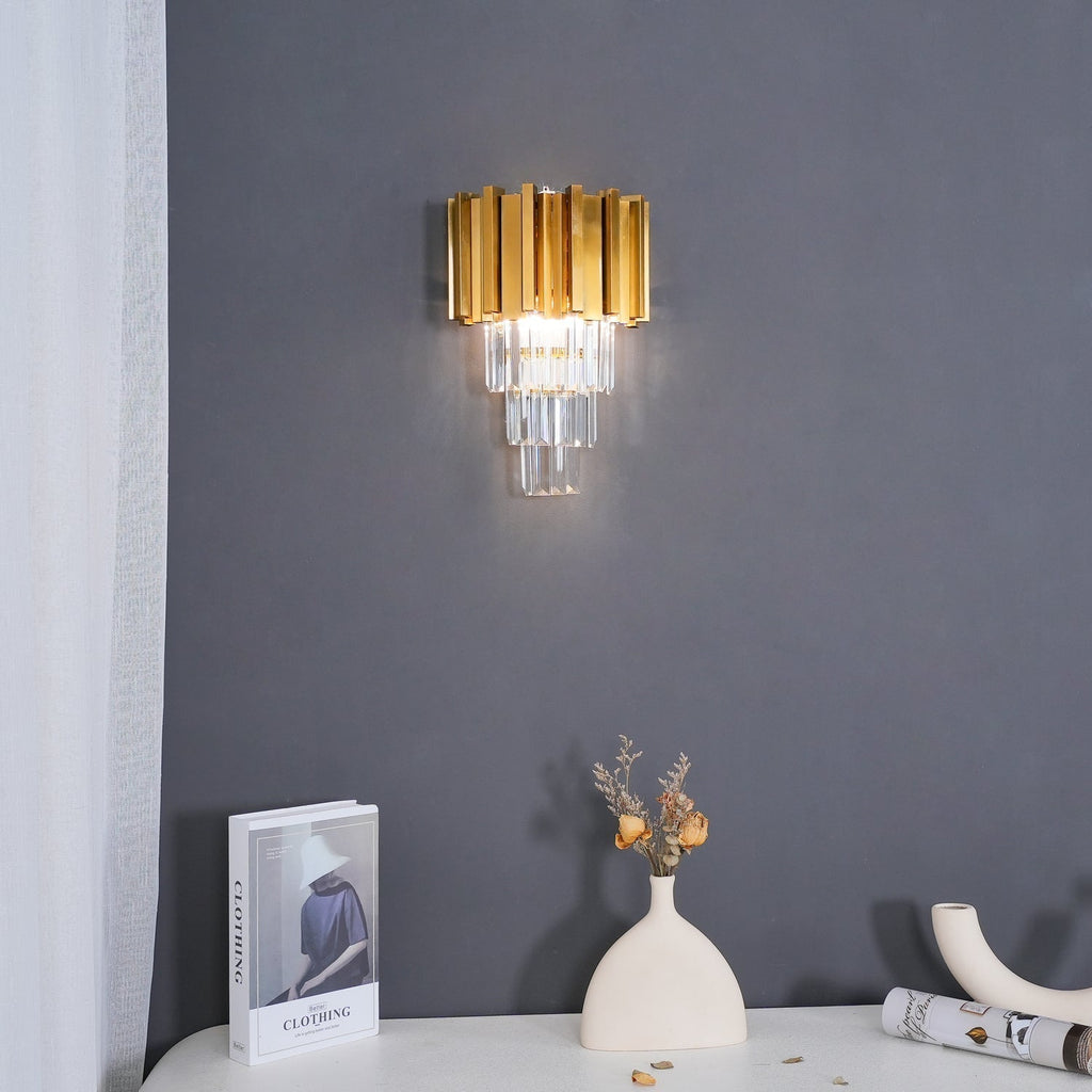 Vevyniel Postmoderne Luxe Empire Cristal Applique Murale