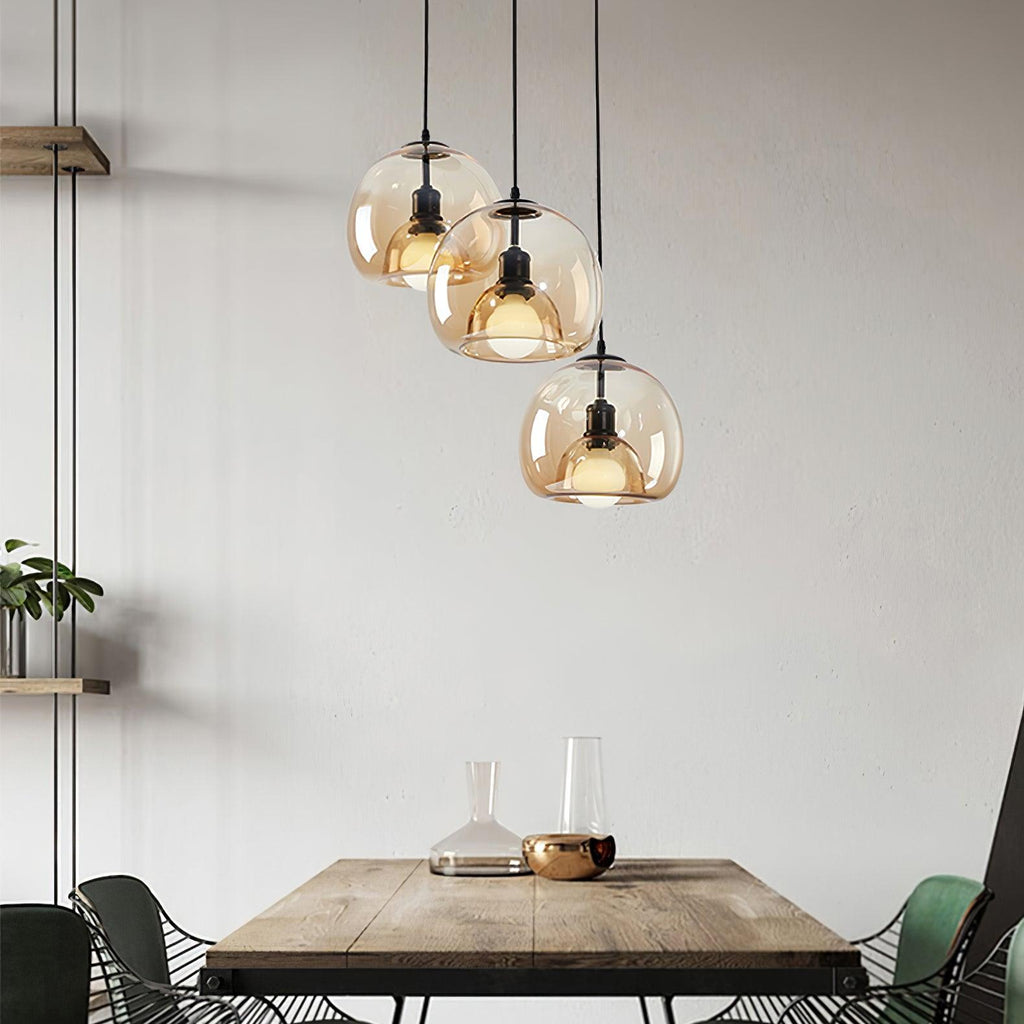 Zelirila Nordic Art Pearl Glass Pendant Lamp
