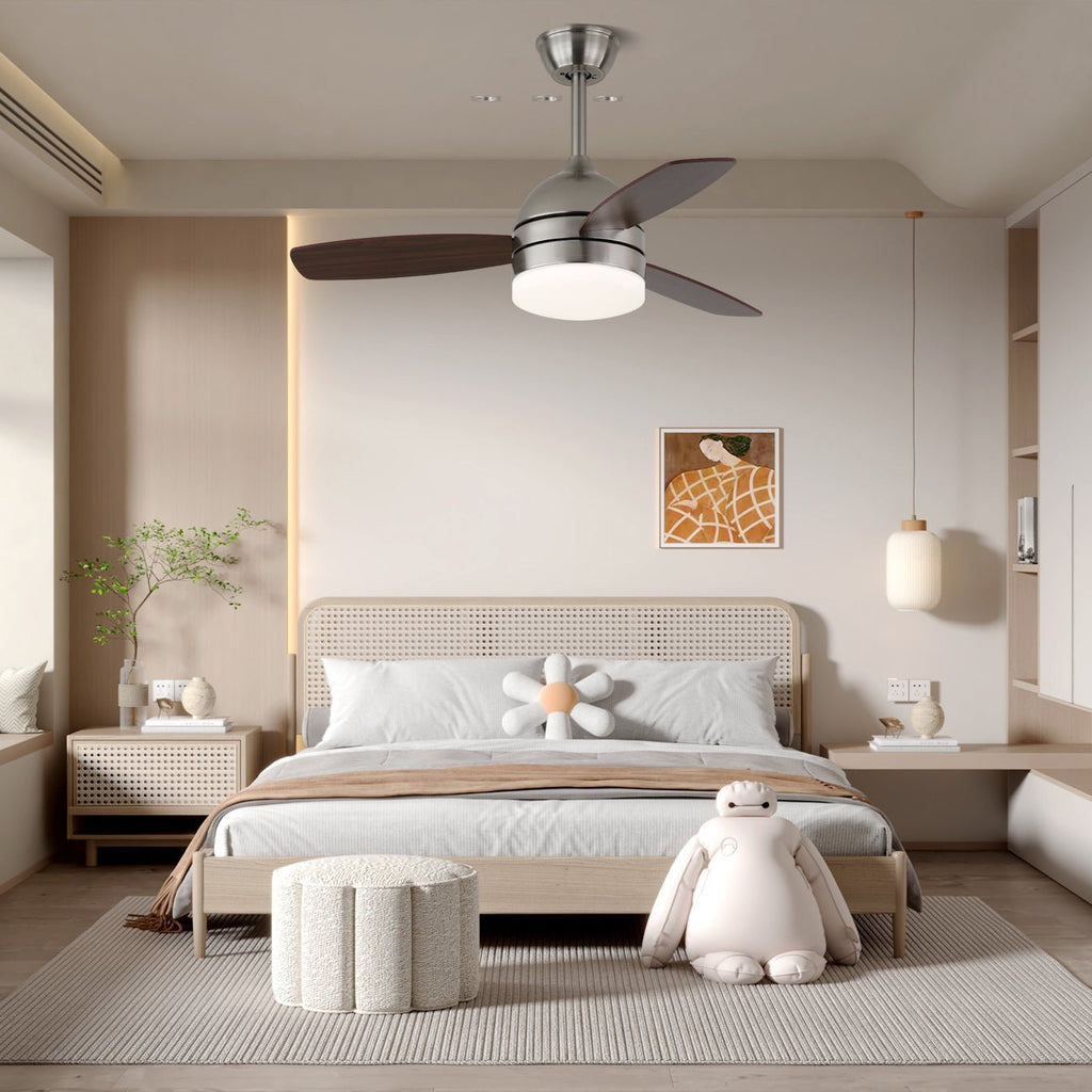 Plafonnier ventilateur moderne Caelan